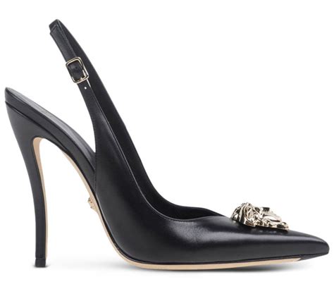 zipper versace shoes|Versace slingback shoes.